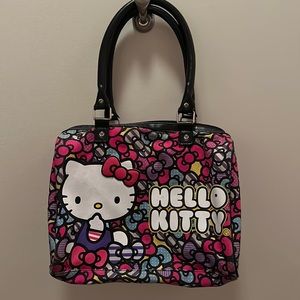 Multicolor bow hello kitty purse